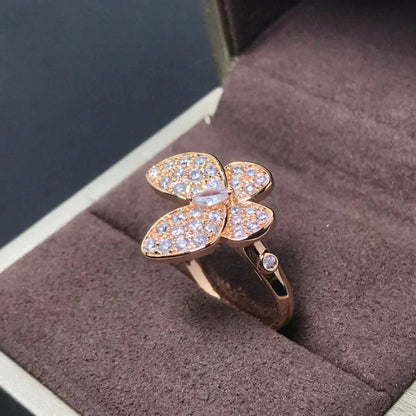 [Mystic Crown]BUTTERFLY PINK GOLD DIAMOND RING