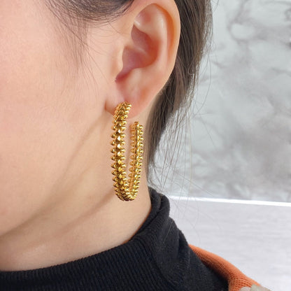 [Mystic Crown]CLASH LARGE HOOP EARRINGS