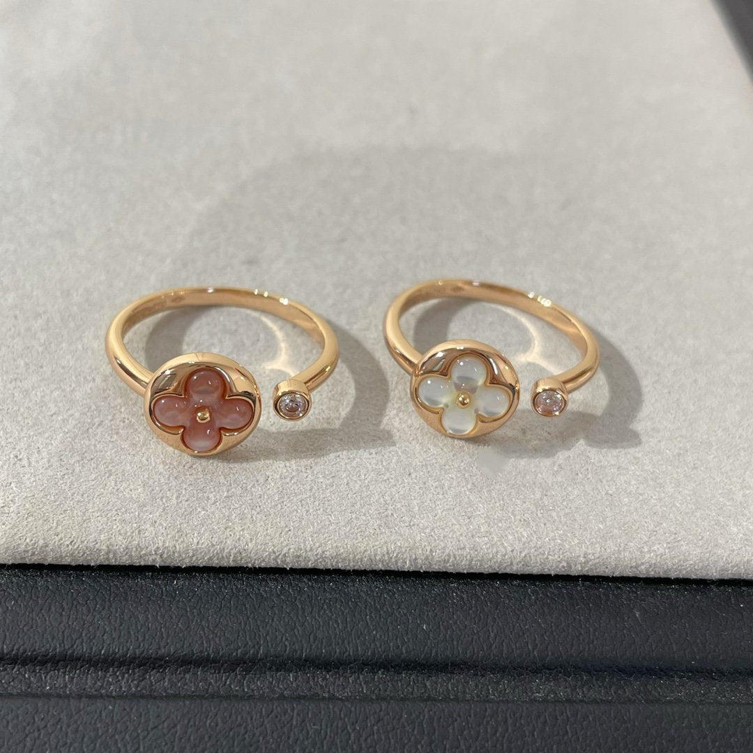 [Mystic Crown]SUN 1 DIAMOND PINK MOP RING