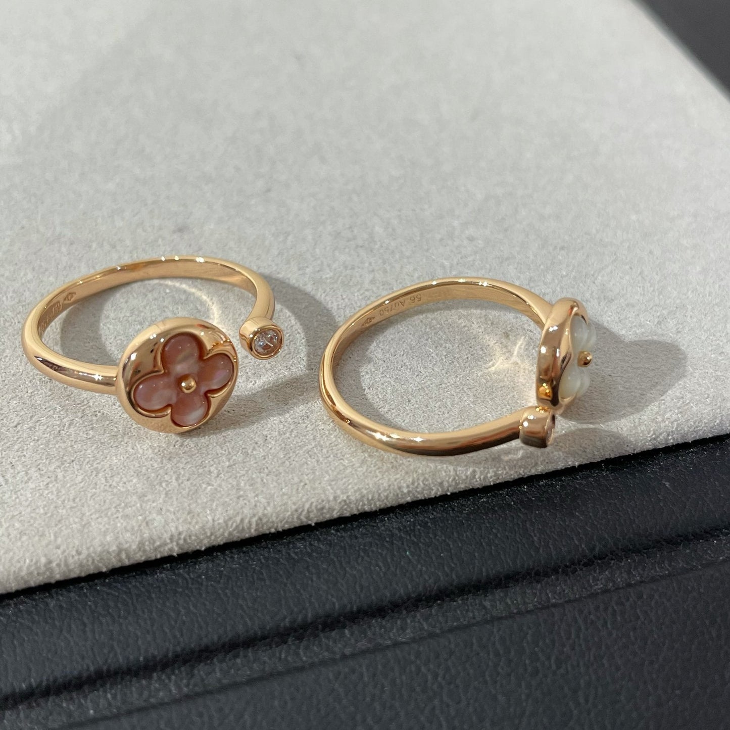 [Mystic Crown]SUN 1 DIAMOND PINK MOP RING