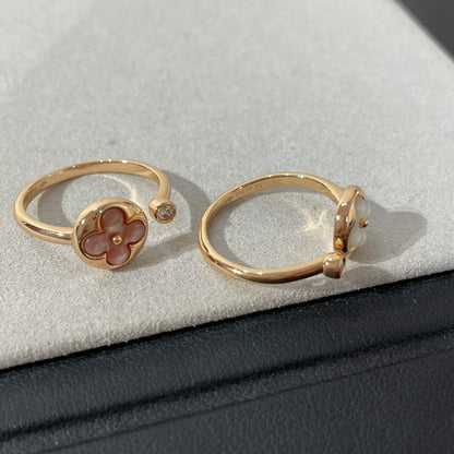 [Mystic Crown]SUN 1 DIAMOND PINK MOP RING