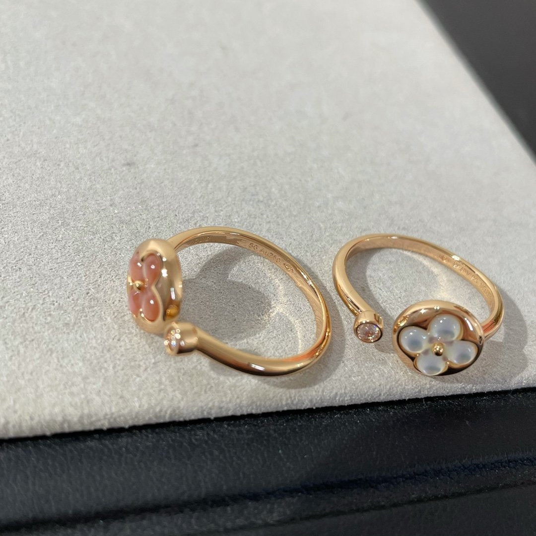 [Mystic Crown]SUN 1 DIAMOND PINK MOP RING