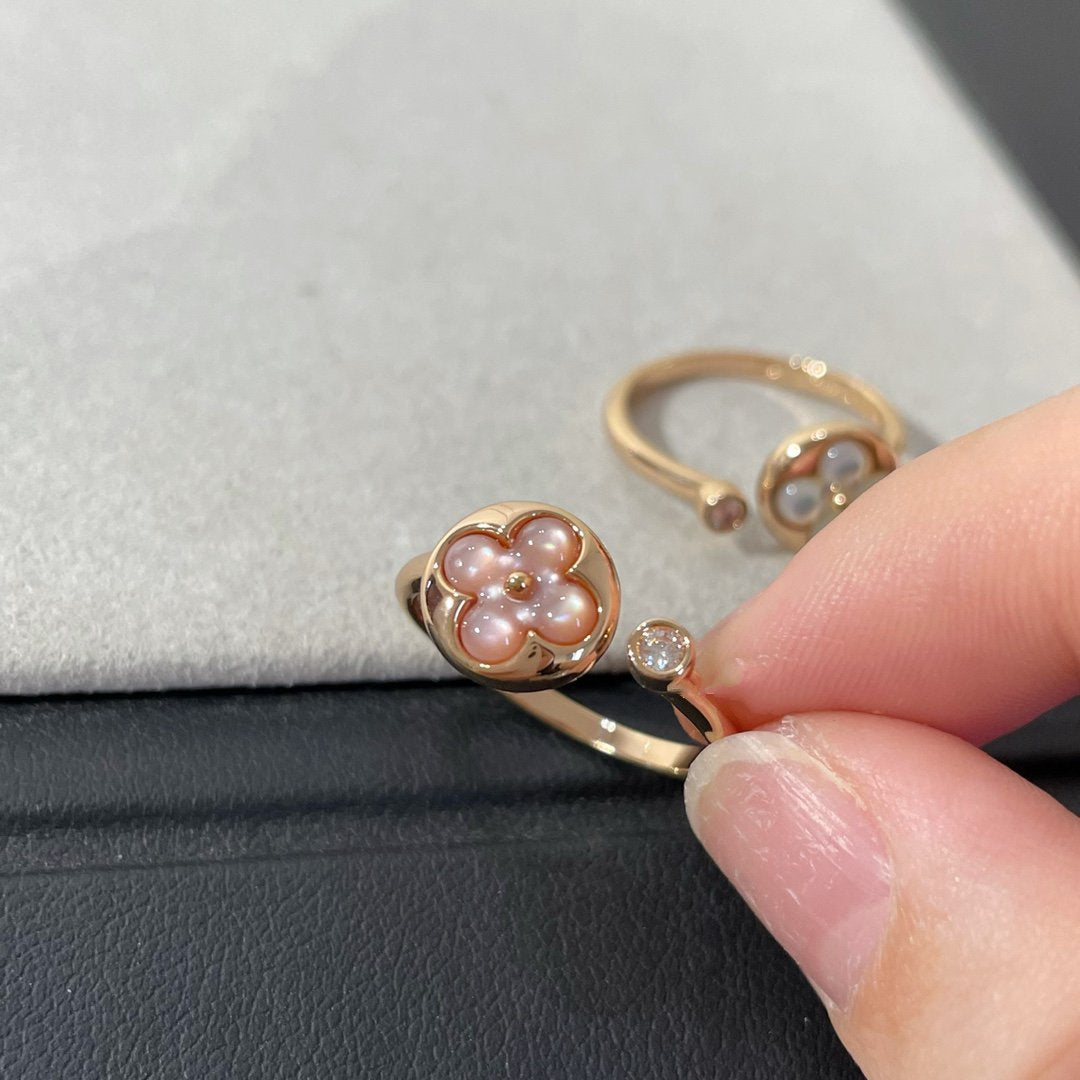 [Mystic Crown]SUN 1 DIAMOND PINK MOP RING