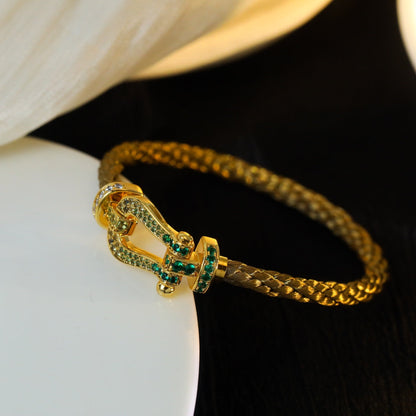 [Mystic Crown]FORCE 10 GOLD GREEN DIAMOND PAVED