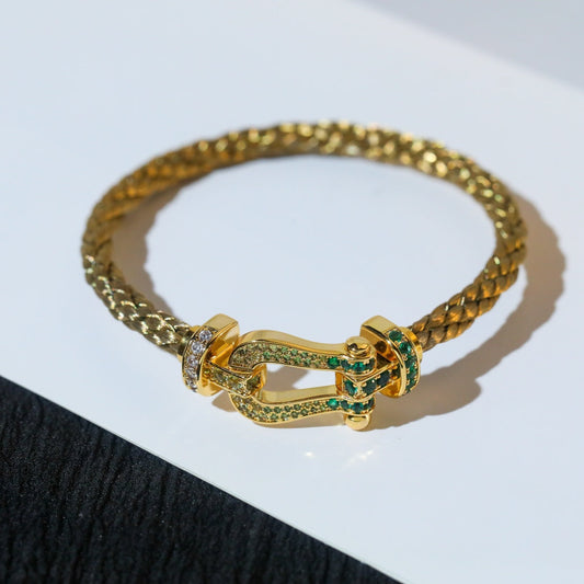 [Mystic Crown]FORCE 10 GOLD GREEN DIAMOND PAVED
