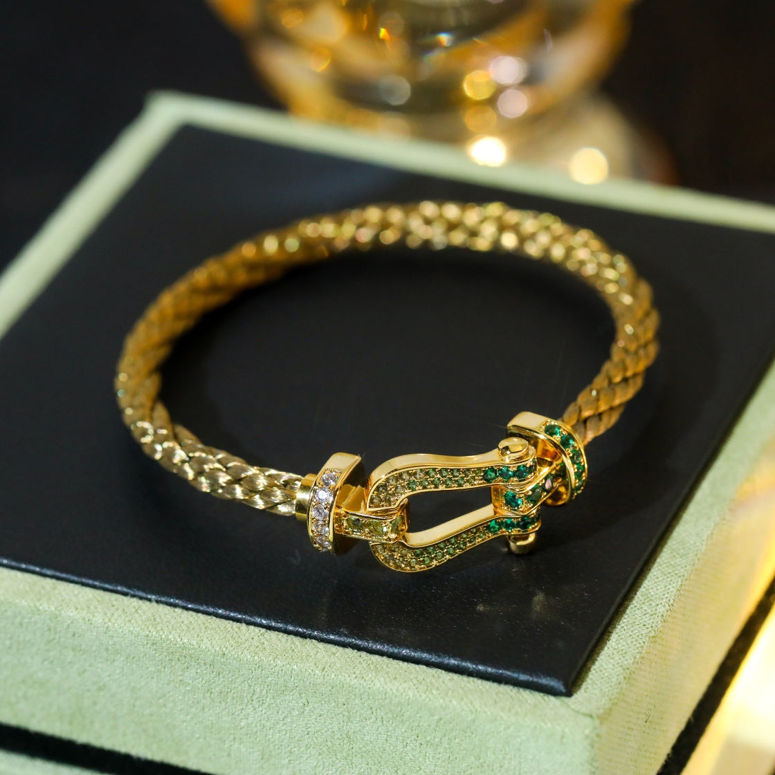 [Mystic Crown]FORCE 10 GOLD GREEN DIAMOND PAVED