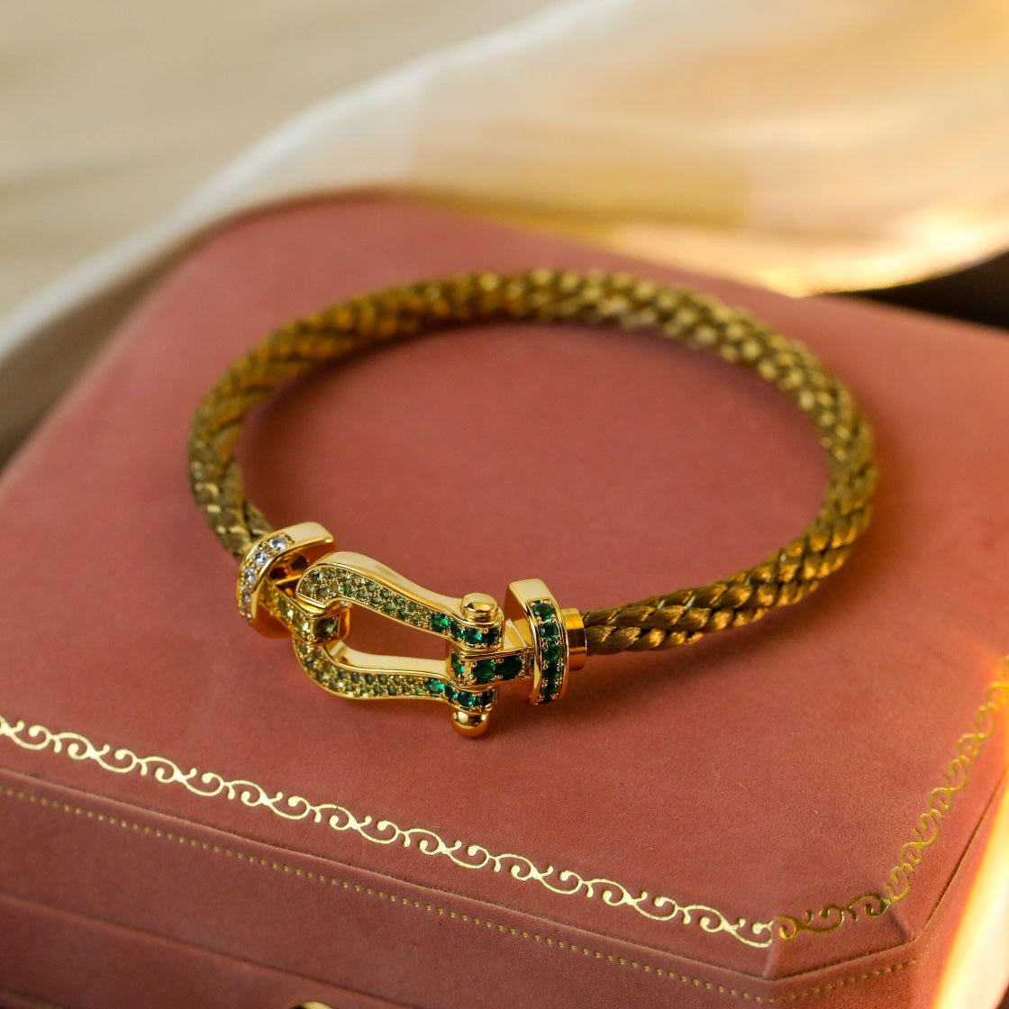 [Mystic Crown]FORCE 10 GOLD GREEN DIAMOND PAVED