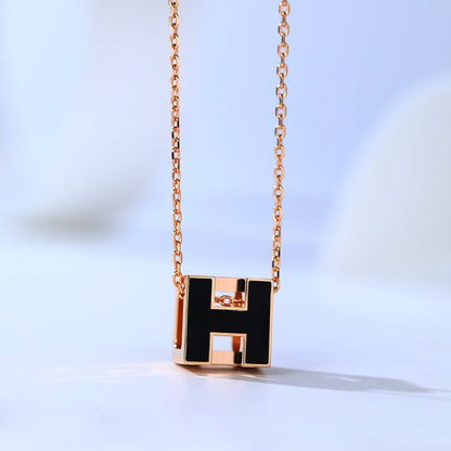 [Mystic Crown]H CAGE PINK GOLD NECKLACE