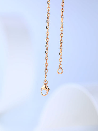[Mystic Crown]H CAGE PINK GOLD NECKLACE