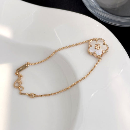 [Mystic Crown]LUCKY SPRING ROSE GOLD MOP BRACELET