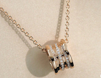 [Mystic Crown]ZERO 1 PINK GOLD DIAMOND NECKLACE