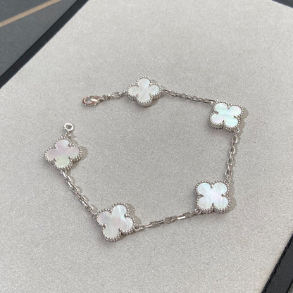 [Mystic Crown]CLOVER SILVER MOP 5 MOTIF BRACELET