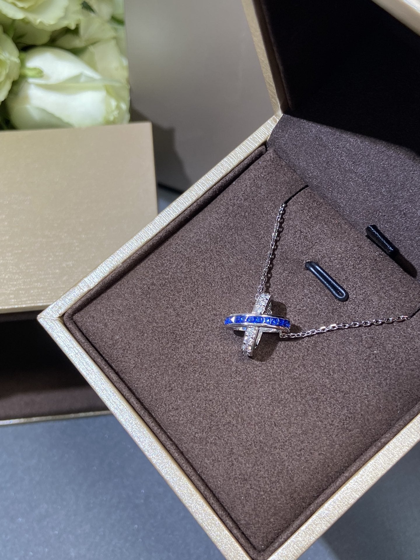[Mystic Crown]LIENS DIAMOND SILVER NECKLACE