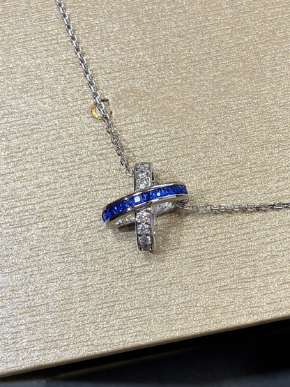 [Mystic Crown]LIENS DIAMOND SILVER NECKLACE