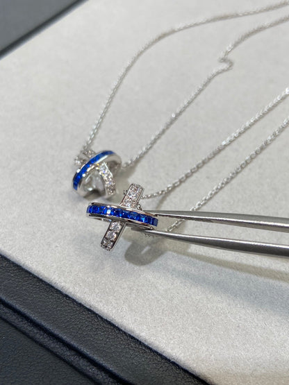 [Mystic Crown]LIENS DIAMOND SILVER NECKLACE