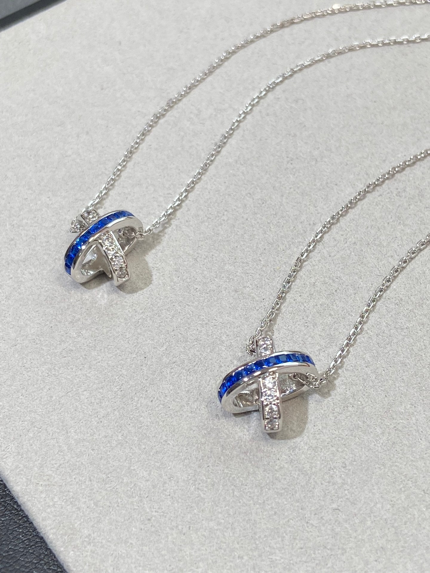 [Mystic Crown]LIENS DIAMOND SILVER NECKLACE