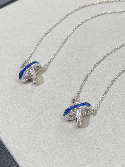 [Mystic Crown]LIENS DIAMOND SILVER NECKLACE