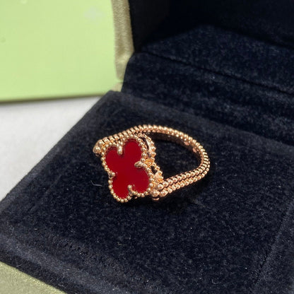 [Mystic Crown]CLOVER RIVERSIBLE ROSE GOLD RING