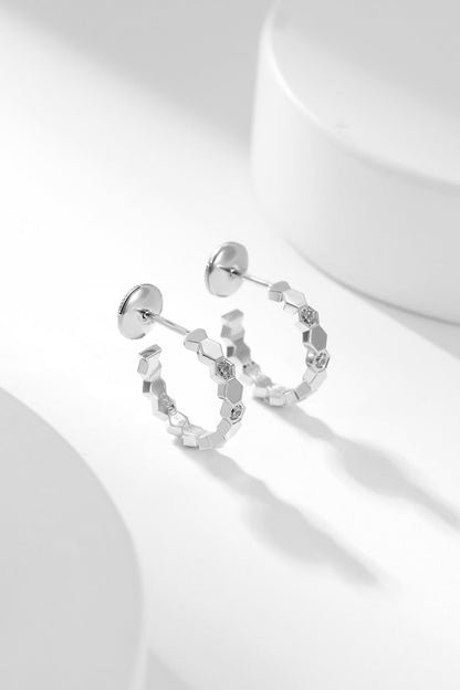 [Mystic Crown]BEE LOVE DIAMOND HOOP EARRINGS