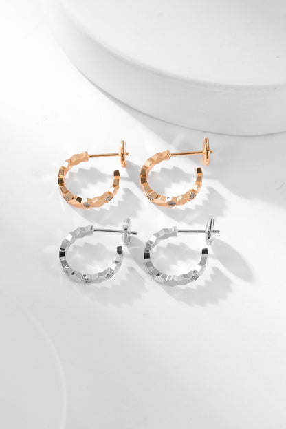 [Mystic Crown]BEE LOVE DIAMOND HOOP EARRINGS