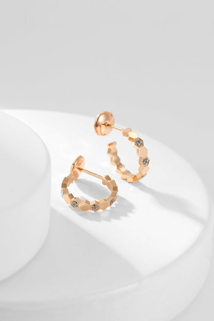 [Mystic Crown]BEE LOVE DIAMOND HOOP EARRINGS
