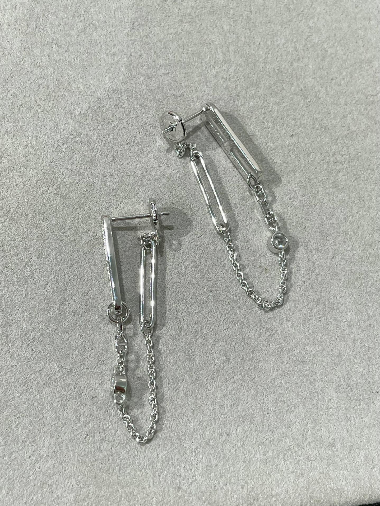 [Mystic Crown]CHAINE CHAOS DIAMOND DROP EARRINGS