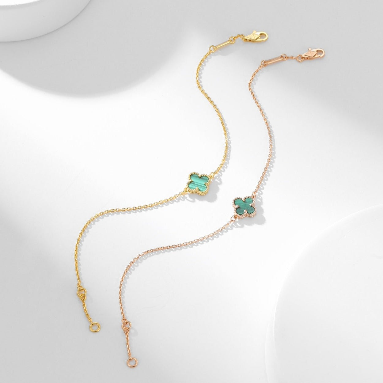 [Mystic Crown]CLOVER BRACELET MALACHITE 1 MOTIF