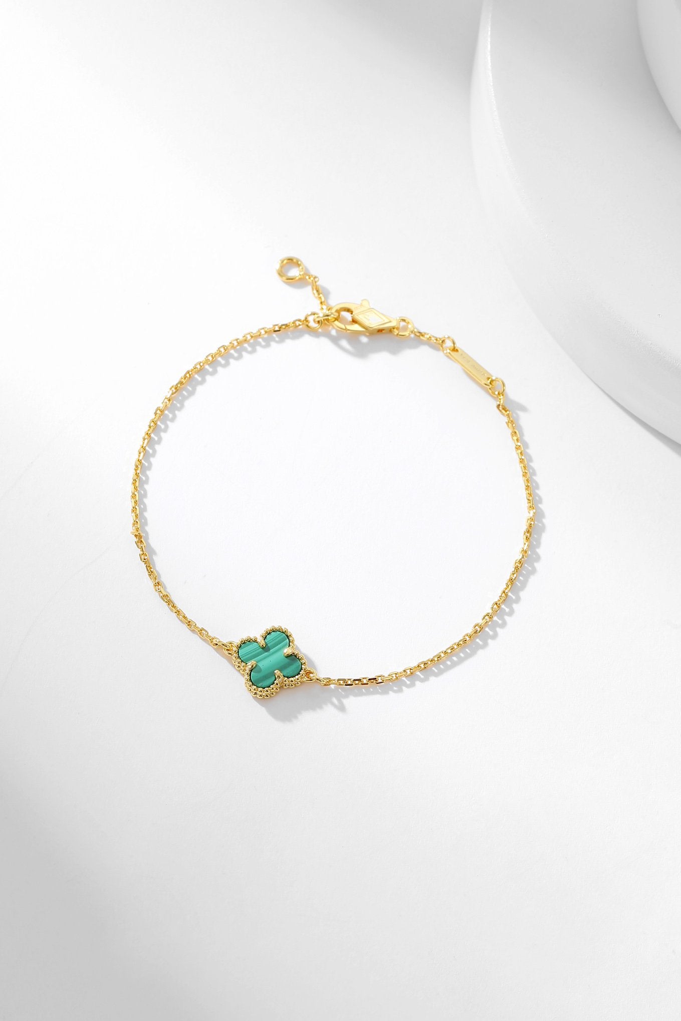 [Mystic Crown]CLOVER BRACELET MALACHITE 1 MOTIF