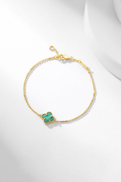 [Mystic Crown]CLOVER BRACELET MALACHITE 1 MOTIF