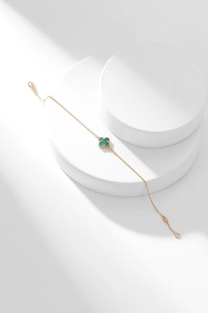 [Mystic Crown]CLOVER BRACELET MALACHITE 1 MOTIF