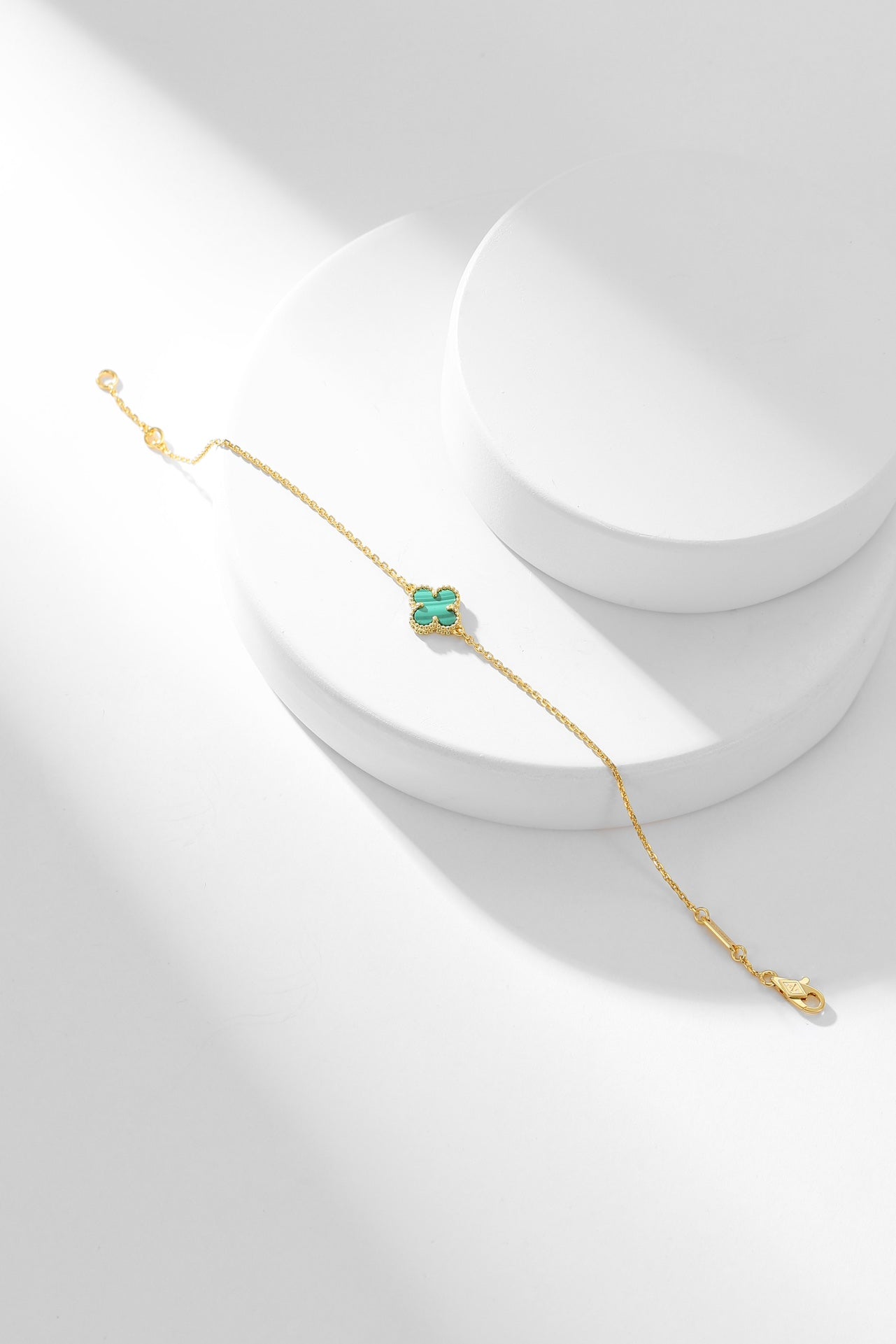 [Mystic Crown]CLOVER BRACELET MALACHITE 1 MOTIF