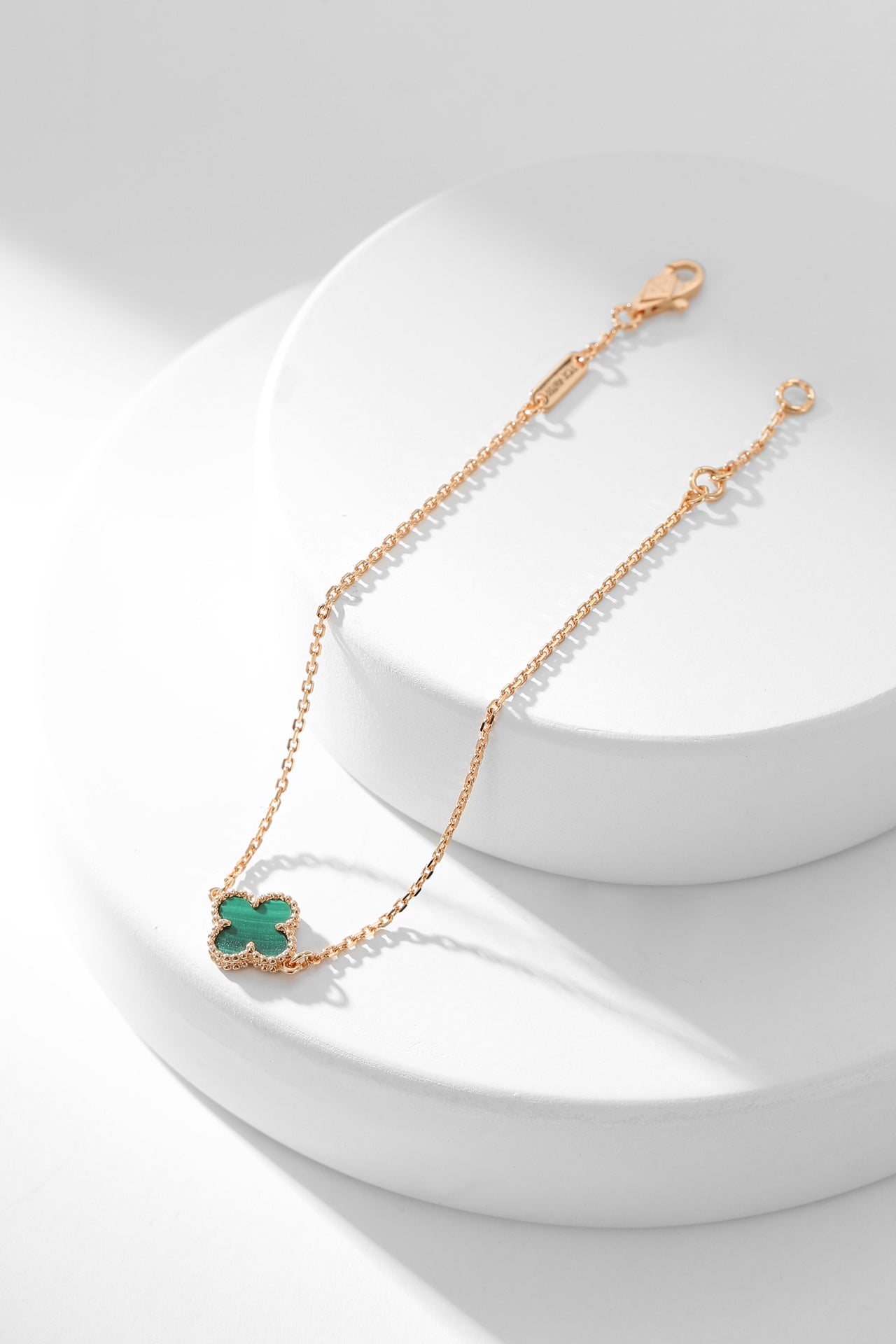 [Mystic Crown]CLOVER BRACELET MALACHITE 1 MOTIF