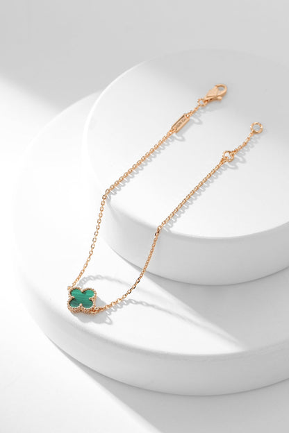 [Mystic Crown]CLOVER BRACELET MALACHITE 1 MOTIF