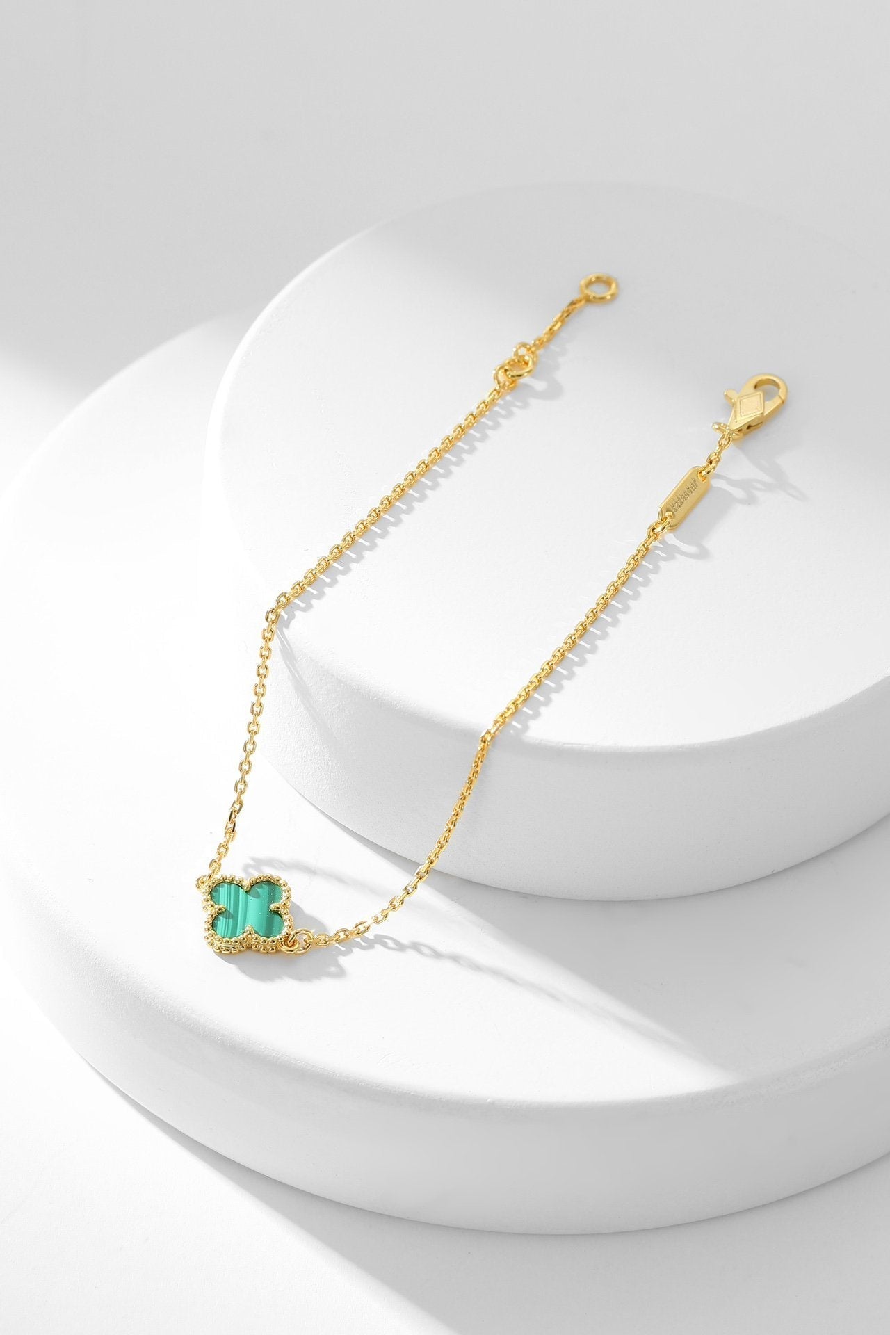 [Mystic Crown]CLOVER BRACELET MALACHITE 1 MOTIF