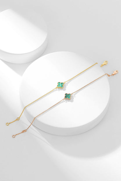 [Mystic Crown]CLOVER BRACELET MALACHITE 1 MOTIF