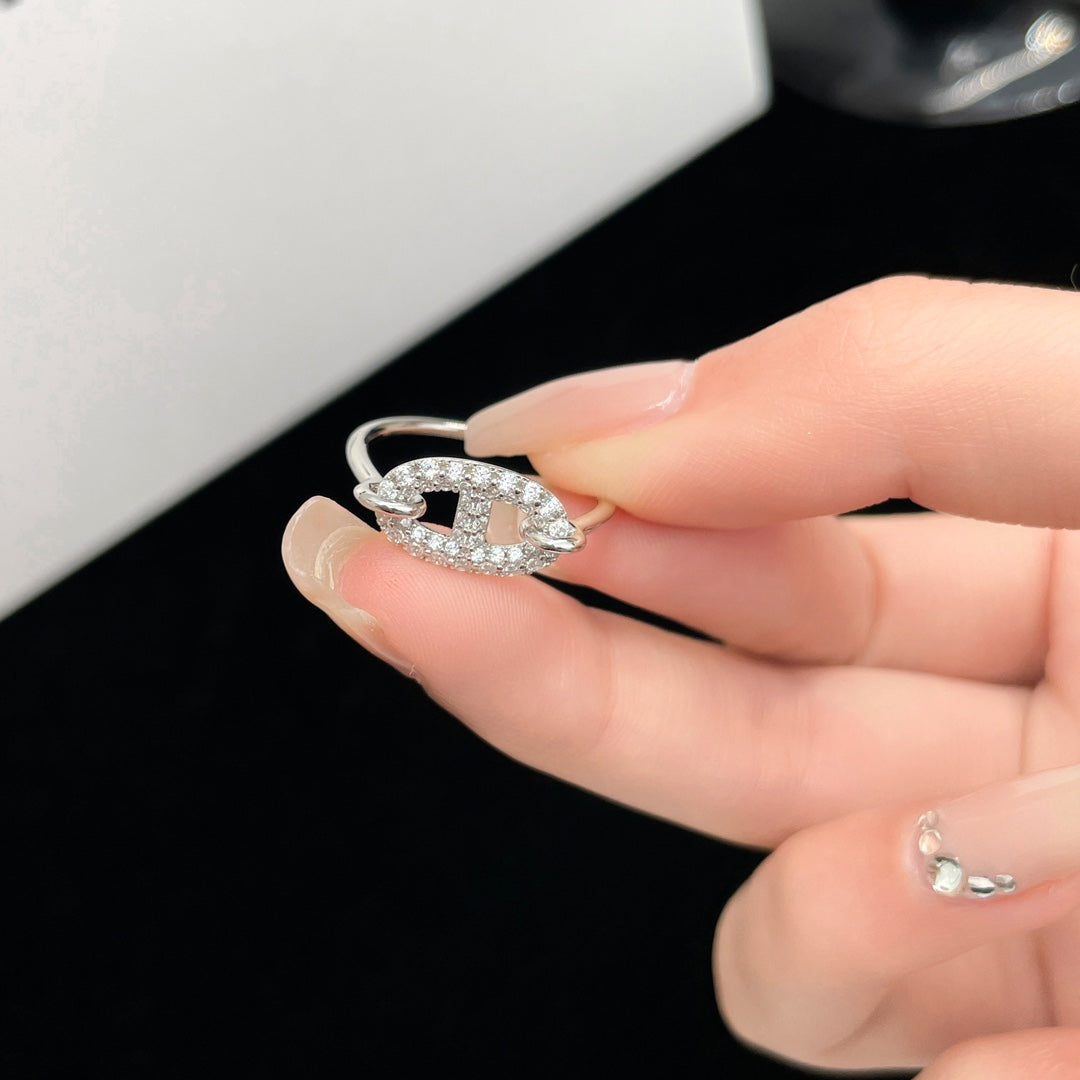 [Mystic Crown]RONDE SMALL SILVER DIAMOND RING