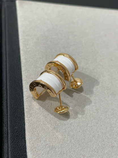 [Mystic Crown]ZERO 1 PINK GOLD CERAMIC EARRINGS