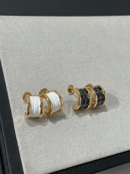 [Mystic Crown]ZERO 1 PINK GOLD CERAMIC EARRINGS