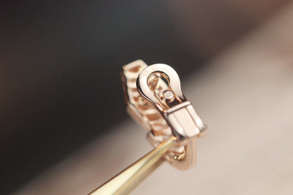 [Mystic Crown]SERPENT PINK GOLD DIAMOND EARRINGS