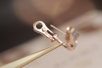 [Mystic Crown]SERPENT PINK GOLD DIAMOND EARRINGS