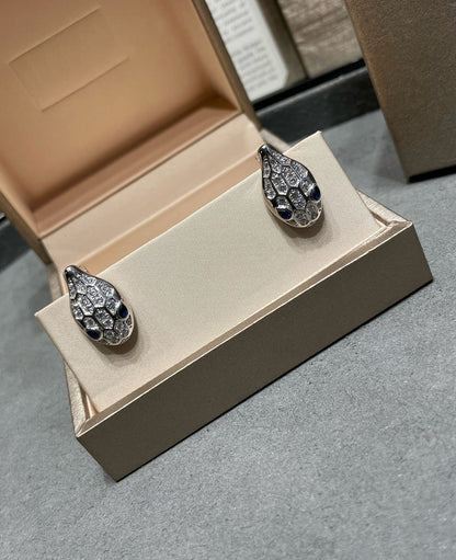 [Mystic Crown]SERPENT DIAMOND STUD EARRINGS