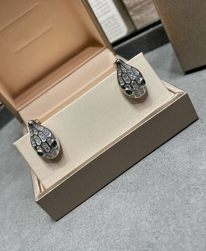 [Mystic Crown]SERPENT DIAMOND STUD EARRINGS