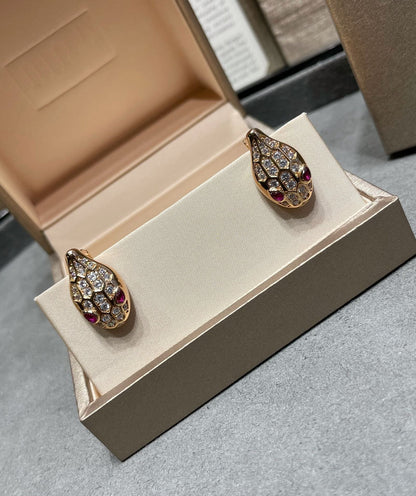 [Mystic Crown]SERPENT DIAMOND STUD EARRINGS