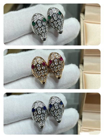 [Mystic Crown]SERPENT DIAMOND STUD EARRINGS