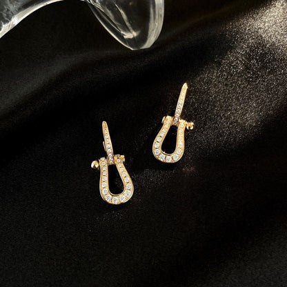 [Mystic Crown]FORCE 10 FULL DIAMOND DROP EARRINGS MEDIUM MODEL