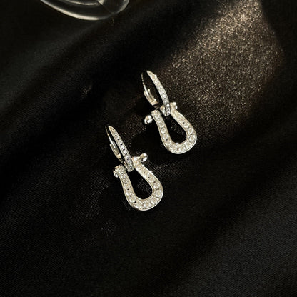 [Mystic Crown]FORCE 10 FULL DIAMOND DROP EARRINGS MEDIUM MODEL