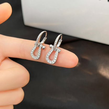 [Mystic Crown]FORCE 10 FULL DIAMOND DROP EARRINGS MEDIUM MODEL