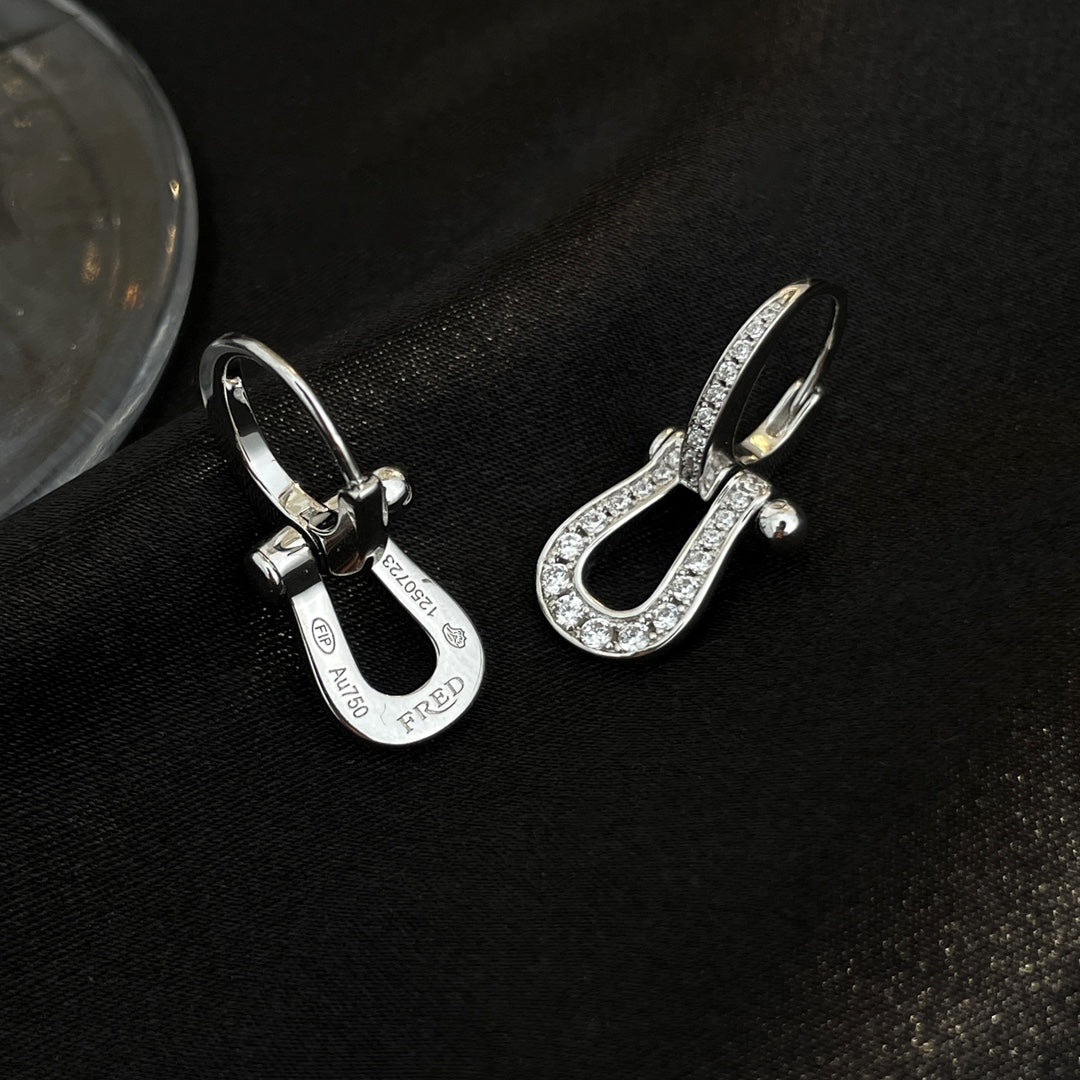 [Mystic Crown]FORCE 10 FULL DIAMOND DROP EARRINGS MEDIUM MODEL