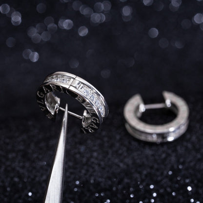 [Mystic Crown]ZERO 1 MINI SILVER DIAMOND EARRINGS