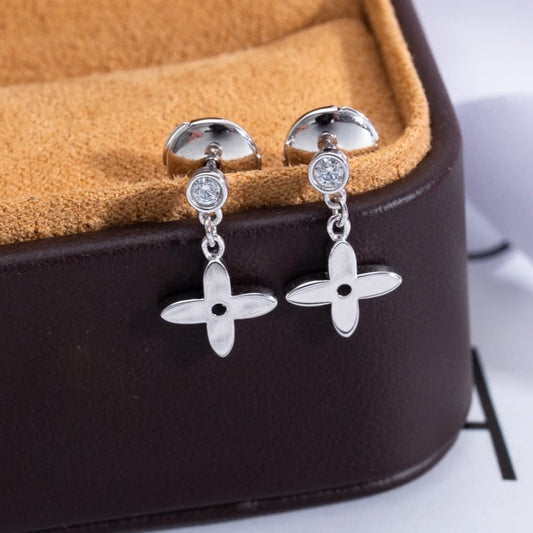 [Mystic Crown]VIDYLLE SILVER DIAMOND MINI DROP EARRINGS